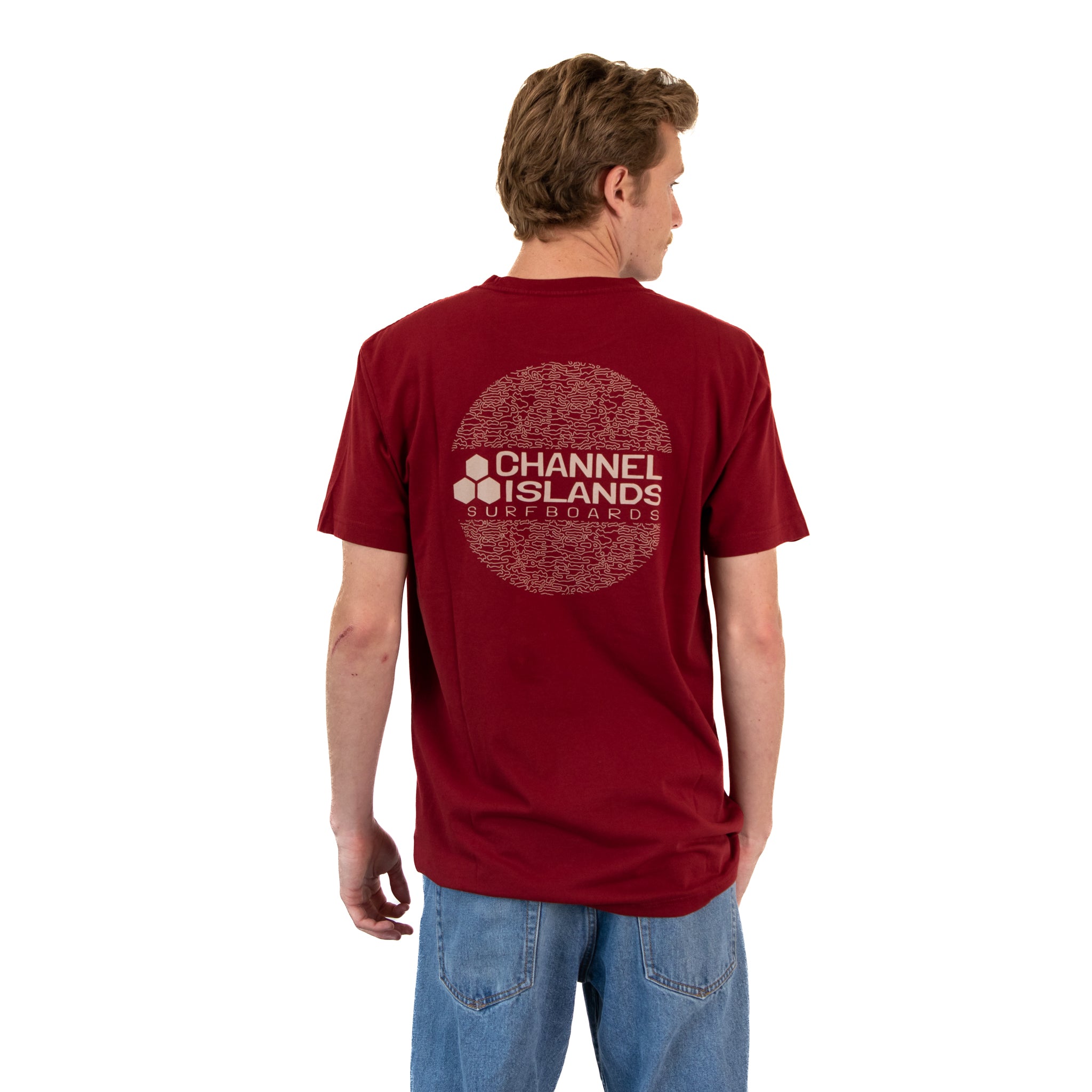 トップス WIND AND SEA BIG SEA S/S Tee BURGUNDY Graphic S/S Tee – WIND AND SEA