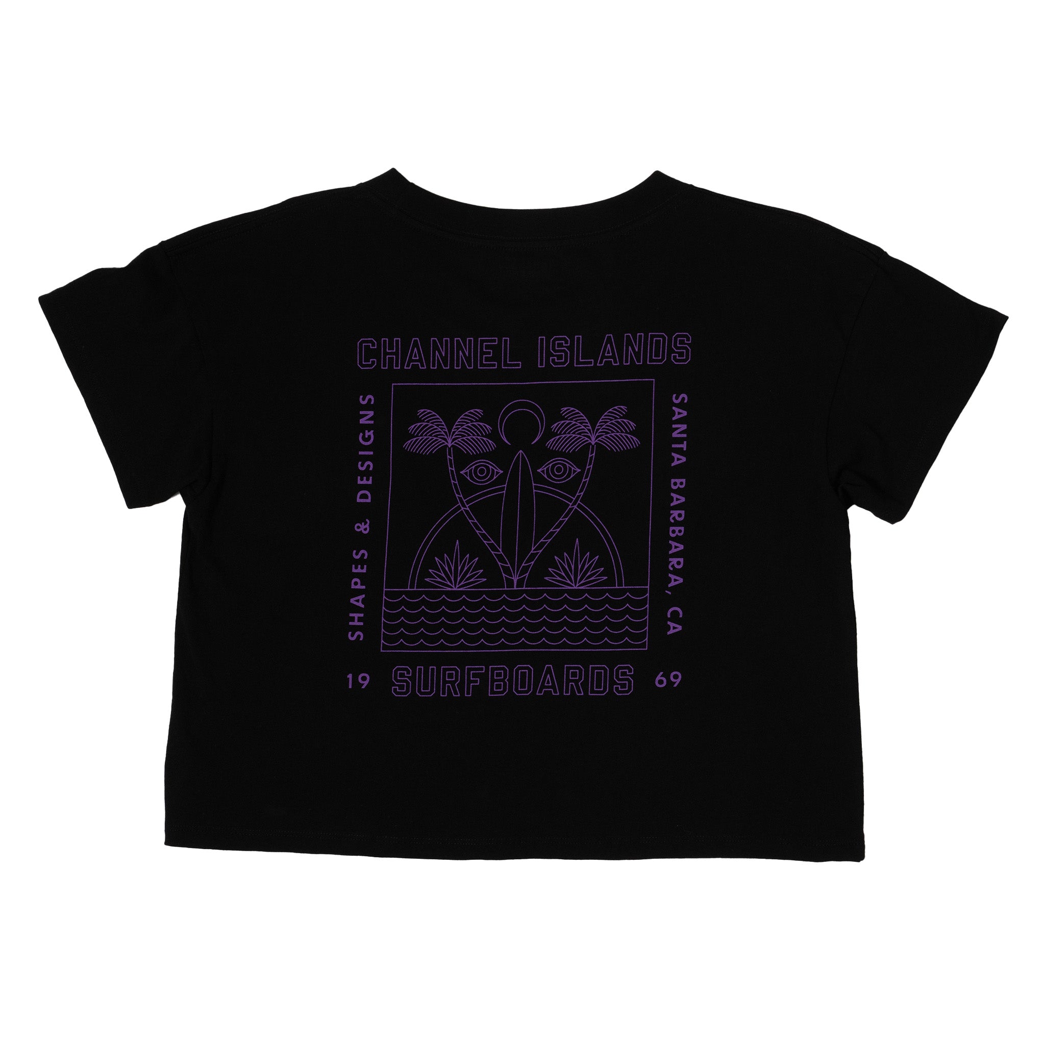 Womens Eyes Crop Tee – Channel Islands Surfboards Womens Eyes Crop Tee – Channel Islands Surfboards