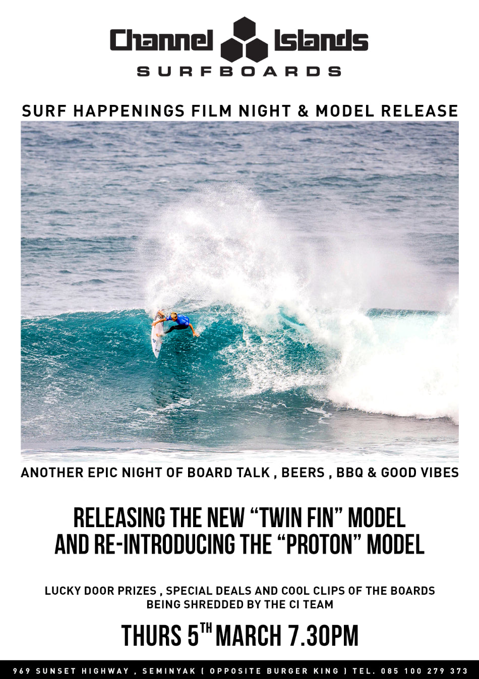 SURF HAPPENINGS FILM NIGHT- BALI – Channel Islands Surfboards