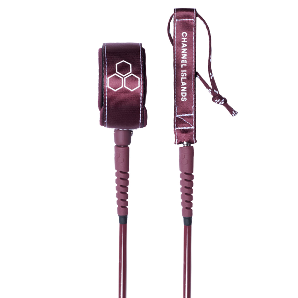 Michael February Comp Leash - Merlot Ocean