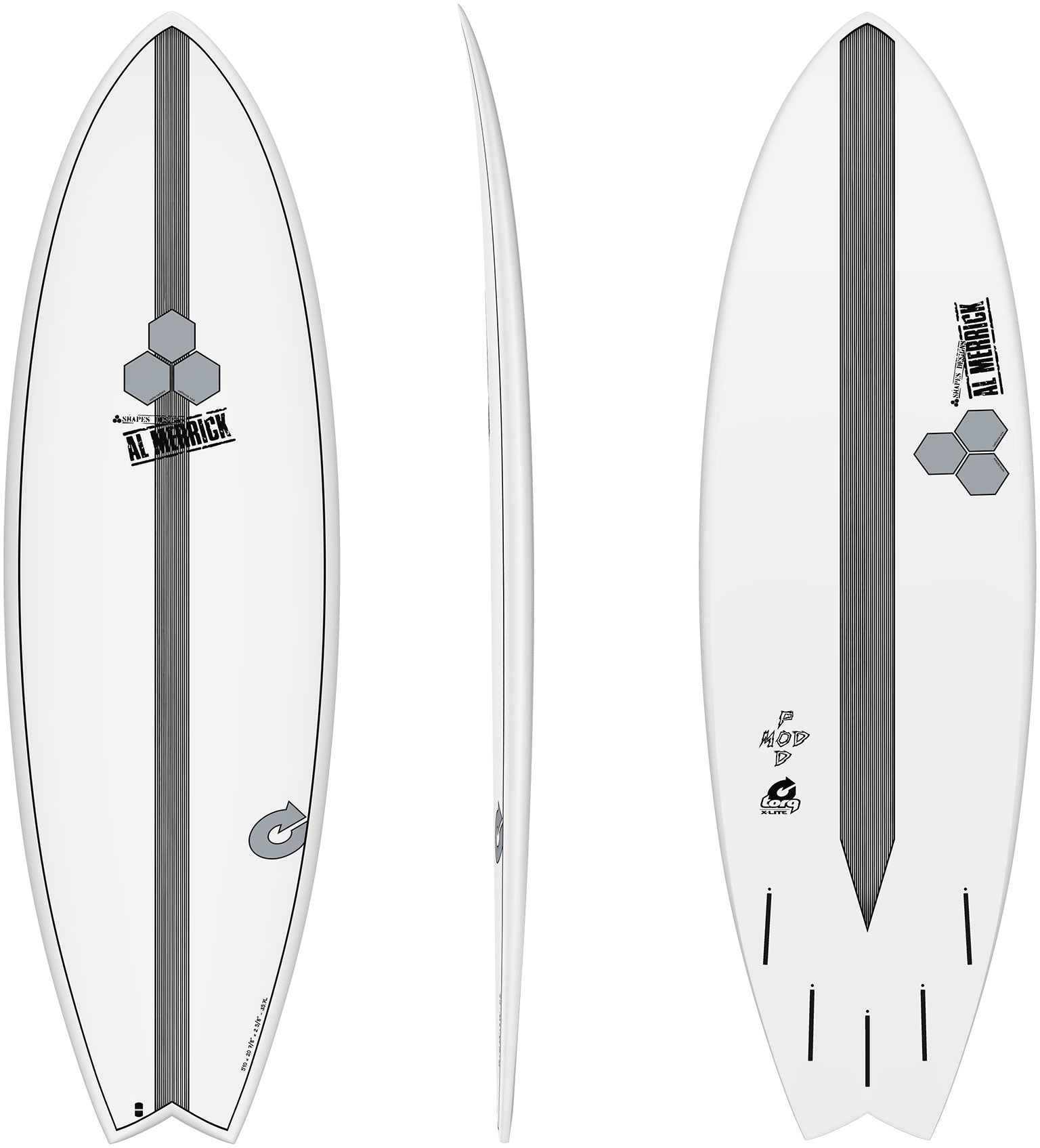 5'10 X-Lite Pod Mod White – Channel Islands Surfboards